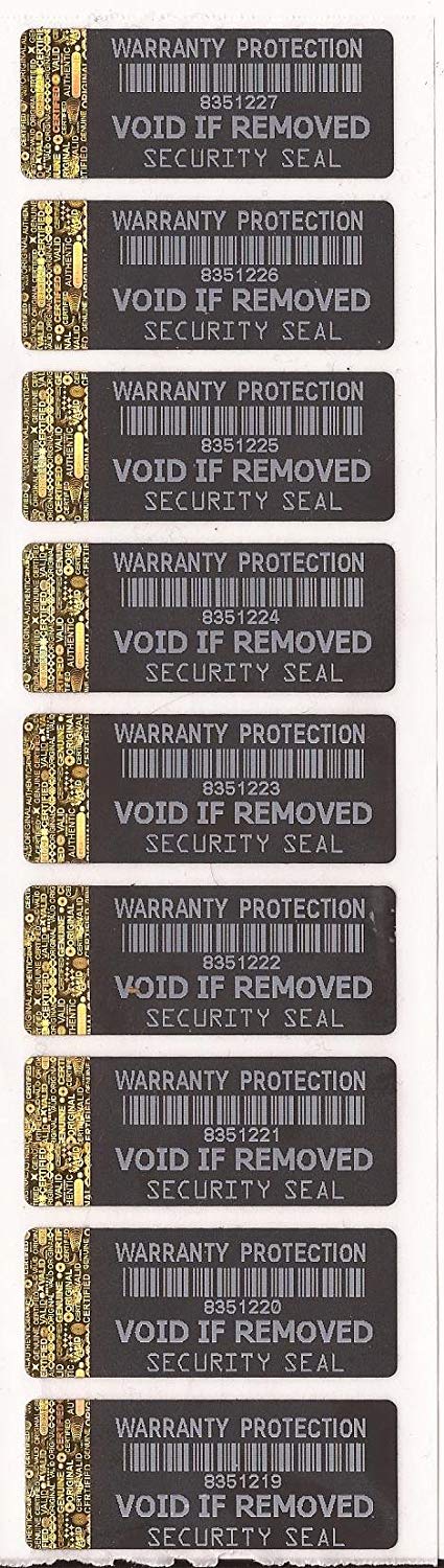 500 Warranty Protection Void Label Sticker Barcode serial number ,Security  Label